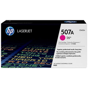 Show details for HP CE403A (HP 507A) OEM Magenta Toner Cartridge Picture of HP CE403A (HP 507A) OEM Magenta Toner Cartridge