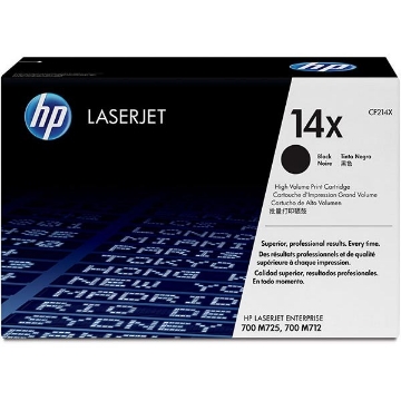 Show details for HP CF214X (HP 14X) High Yield Black Toner Cartridge (17500 Yield) Picture of HP CF214X (HP 14X) High Yield Black Toner Cartridge (17500 Yield)