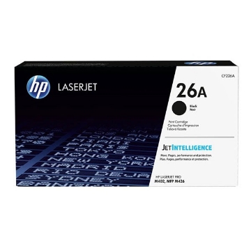 Show details for HP CF226A (HP 26A) OEM Black Toner Cartridge Picture of HP CF226A (HP 26A) OEM Black Toner Cartridge