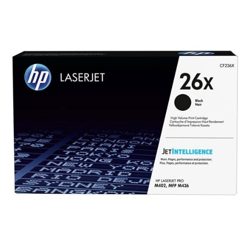 Picture of HP CF226X (HP 26X) OEM High Yield Black Toner Cartridge