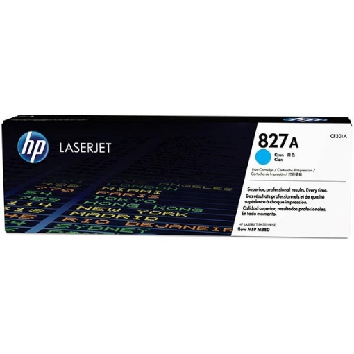 Picture of HP CF301A (HP 827A) OEM Cyan Toner Cartridge