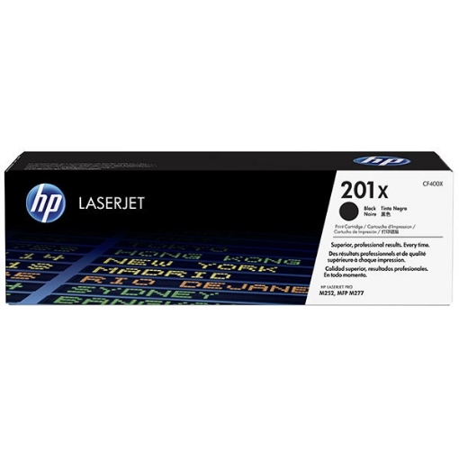 Picture of HP CF400X (HP 201X) OEM High Yield Black Toner Cartridge