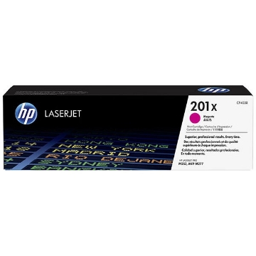 Show details for HP CF403X (HP 201X) OEM High Yield Magenta Toner Cartridge Picture of HP CF403X (HP 201X) OEM High Yield Magenta Toner Cartridge