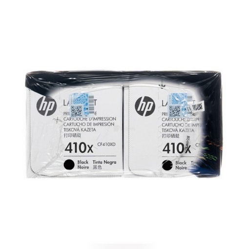 Picture of HP CF410XD (HP 410X) OEM High Yield Black Toner Cartridges (2 pk)