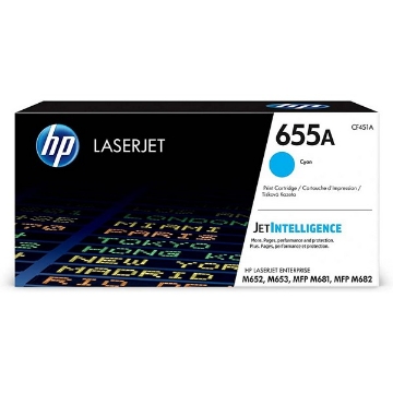 Show details for HP CF451A (HP 655A) OEM Cyan Toner Cartridge Picture of HP CF451A (HP 655A) OEM Cyan Toner Cartridge
