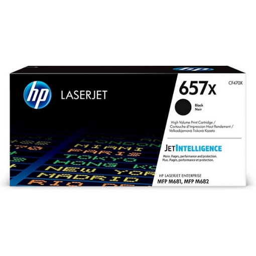 Picture of HP CF470X (HP 657X) High Yield Black Toner Cartridge (28000 Yield)