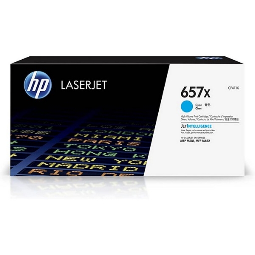 Picture of HP CF471X (HP 657X) OEM High Yield Cyan Toner Cartridge