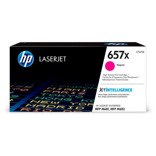 Picture of HP CF473X (HP 657X) OEM High Yield Magenta Toner Cartridge