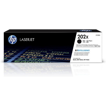 Show details for HP CF500X (HP 202X) OEM High Yield Black Toner Cartridge Picture of HP CF500X (HP 202X) OEM High Yield Black Toner Cartridge