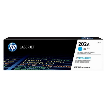 Show details for HP CF501A (HP 202A) OEM Cyan Toner Cartridge Picture of HP CF501A (HP 202A) OEM Cyan Toner Cartridge