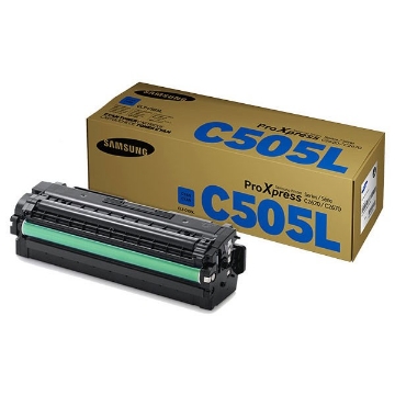 Show details for Samsung CLT-C505L OEM High Yield Cyan Toner Cartridge Picture of Samsung CLT-C505L OEM High Yield Cyan Toner Cartridge