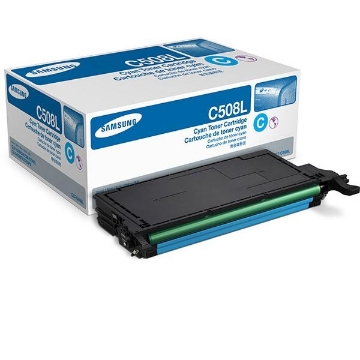 Show details for Samsung CLT-C508L High Yield Cyan Toner Cartridge (4000 Yield) Picture of Samsung CLT-C508L High Yield Cyan Toner Cartridge (4000 Yield)