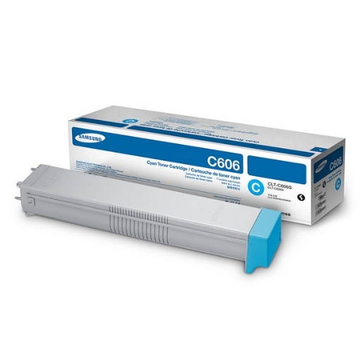 Picture of Samsung CLT-C606S OEM High Yield Cyan Toner Cartridge