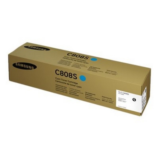 Picture of Samsung CLTC808S Cyan Toner Cartridge (20000 Yield)