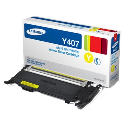 Picture of Samsung CLT-Y407S OEM Yellow Toner Cartridge