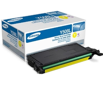 Show details for Samsung CLT-Y508L High Yield Yellow Toner Cartridge (4000 Yield) Picture of Samsung CLT-Y508L High Yield Yellow Toner Cartridge (4000 Yield)