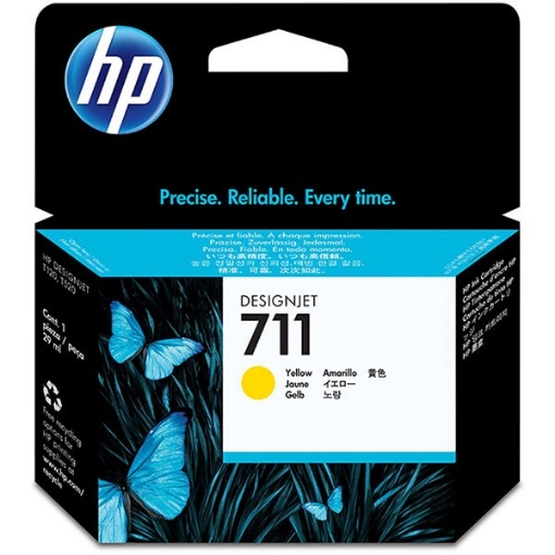 Picture of HP CZ132A (HP 711A) OEM Yellow Inkjet Cartridge