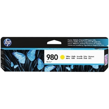 Show details for HP D8J09A (HP 980) OEM Yellow Ink Cartridge Picture of HP D8J09A (HP 980) OEM Yellow Ink Cartridge
