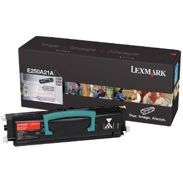 Show details for Lexmark E250A21A Black Toner Cartridge (3500 Yield) Picture of Lexmark E250A21A Black Toner Cartridge (3500 Yield)