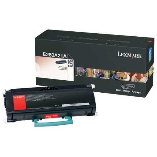 Picture of Lexmark E260A21A OEM Black Toner Cartridge