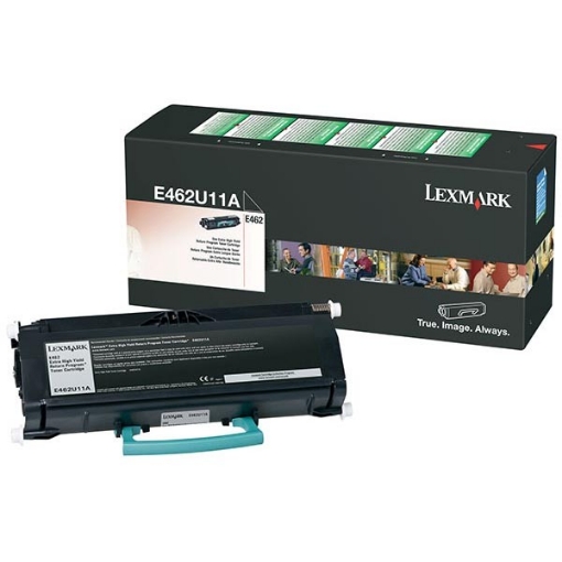 Picture of Lexmark E462U11A OEM Extra High Yield Black Toner Cartridge