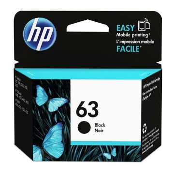 Show details for HP F6U62AN (HP 63) OEM Black Ink Cartridge Picture of HP F6U62AN (HP 63) OEM Black Ink Cartridge