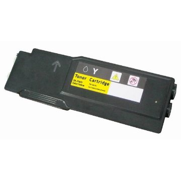 Picture of Compatible F8N91 (331-8430) Compatible Extra High Yield Dell Yellow Toner Cartridge
