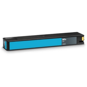 Show details for Remanufactured J3M68A (HP 981A) HP Cyan Inkjet Cartridge Picture of Remanufactured J3M68A (HP 981A) HP Cyan Inkjet Cartridge
