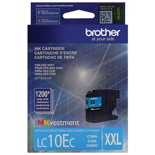 Picture of Brother LC-10EC OEM Super High Yield Cyan Inkjet Cartridge