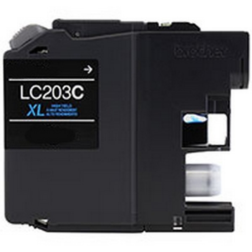 Picture of Premium LC-203C Compatible High Yield Brother Cyan Inkjet Cartridge