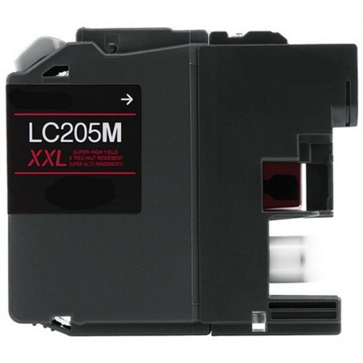 Picture of Premium LC-205M (LC-205MXXL) Compatible Super High Yield Brother Magenta Inkjet Cartridge