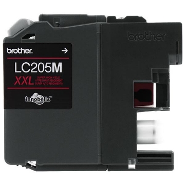 Show details for Brother LC-205M (LC-205MXXL) Super High Yield Magenta Inkjet Cartridge (1200 Yield) Picture of Brother LC-205M (LC-205MXXL) Super High Yield Magenta Inkjet Cartridge (1200 Yield)