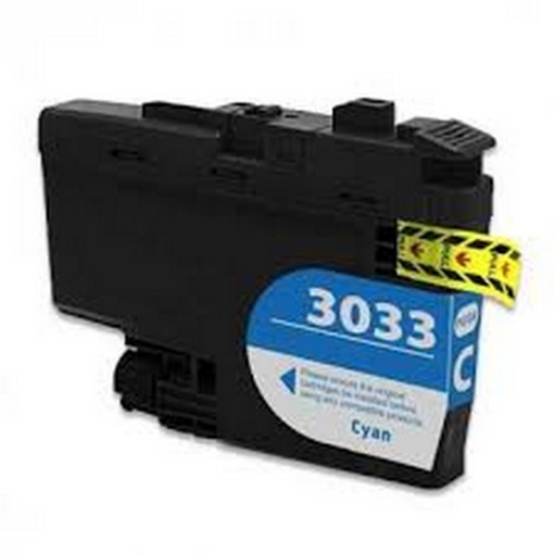 Picture of Premium LC-3033C Compatible Super High Yield Brother Cyan Inkjet Cartridge
