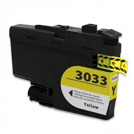 Picture of Premium LC-3033Y Compatible Super High Yield Brother Yellow Inkjet Cartridge