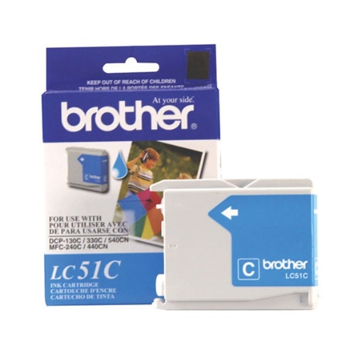 Picture of Brother LC-51C OEM Cyan Inkjet Cartridge