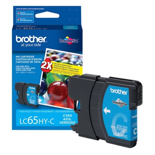 Picture of Brother LC-65HYC OEM Cyan Inkjet Cartridge