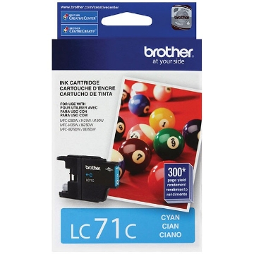 Show details for Brother LC-71C OEM Cyan Ink Cartridge Picture of Brother LC-71C OEM Cyan Ink Cartridge