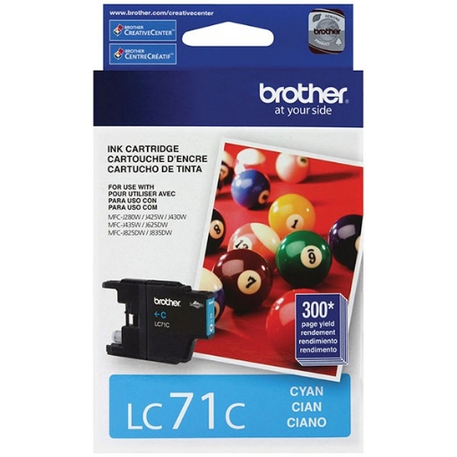 Picture of Brother LC-71C OEM Cyan Ink Cartridge