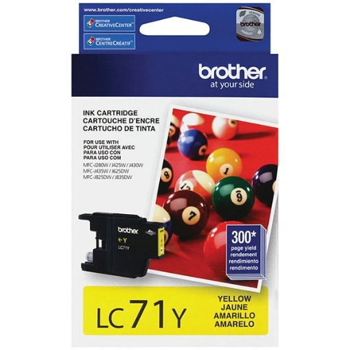 Picture of Brother LC-71Y OEM Yellow Ink Cartridge