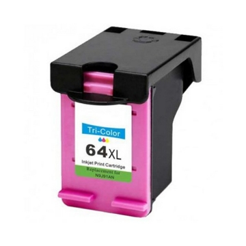 Picture of Remanufactured N9J91AN (HP 64XL) High Yield Tri-Color Ink Cartridge (415 Yield)