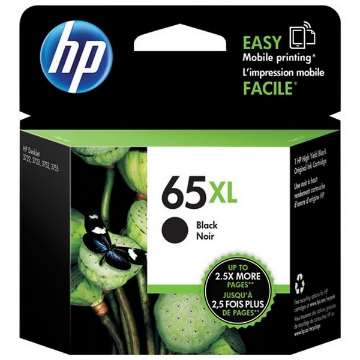 Show details for HP N9K04AN (HP 65XL) OEM High Yield Black Inkjet Cartridge Picture of HP N9K04AN (HP 65XL) OEM High Yield Black Inkjet Cartridge