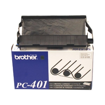 Show details for Brother PC-401 OEM Black Thermal Fax Cartridge Picture of Brother PC-401 OEM Black Thermal Fax Cartridge