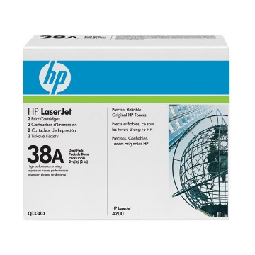 Show details for HP Q1338D (HP 38A) OEM Black Laser Toner Cartridge Picture of HP Q1338D (HP 38A) OEM Black Laser Toner Cartridge