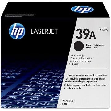 Show details for HP Q1339A (HP 39A) High Yield Black Toner Cartridge (20000 Yield) Picture of HP Q1339A (HP 39A) High Yield Black Toner Cartridge (20000 Yield)