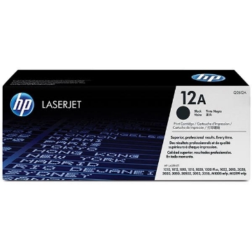 Show details for HP Q2612A (HP 12A) Black Toner Cartridge (2000 Yield) Picture of HP Q2612A (HP 12A) Black Toner Cartridge (2000 Yield)