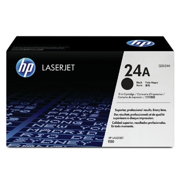 Show details for HP Q2624A (HP 24A) OEM Black Toner Cartridge Picture of HP Q2624A (HP 24A) OEM Black Toner Cartridge
