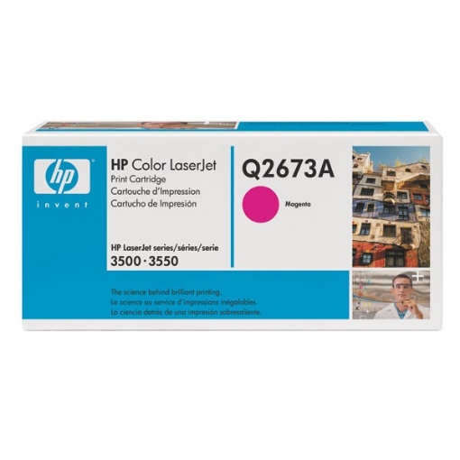 Picture of HP Q2673A (HP 309A) OEM Magenta Toner Cartridge