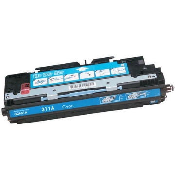 Show details for Premium Q2681A (HP 311A) Compatible HP Cyan Toner Cartridge Picture of Premium Q2681A (HP 311A) Compatible HP Cyan Toner Cartridge