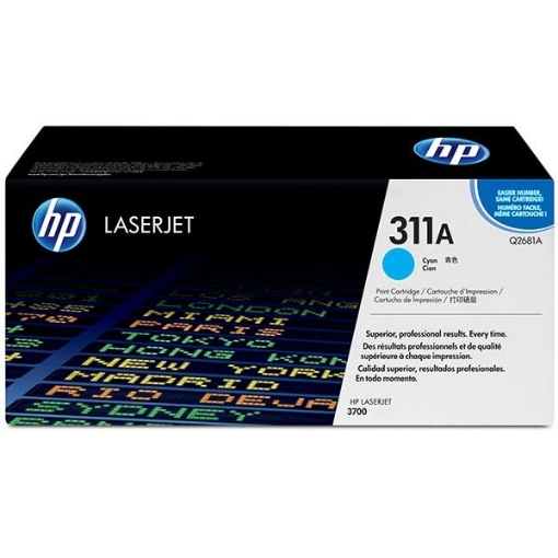 Picture of HP Q2681A (HP 311A) OEM Cyan Toner Cartridge