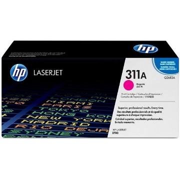 Show details for HP Q2683A (HP 311A) OEM Magenta Toner Cartridge Picture of HP Q2683A (HP 311A) OEM Magenta Toner Cartridge